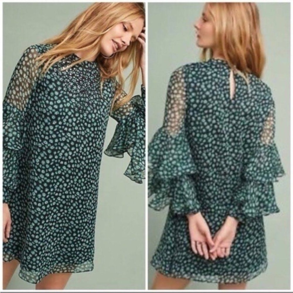 Ranna Gill Anthropologie Fluttered Tunic Night Out Dress